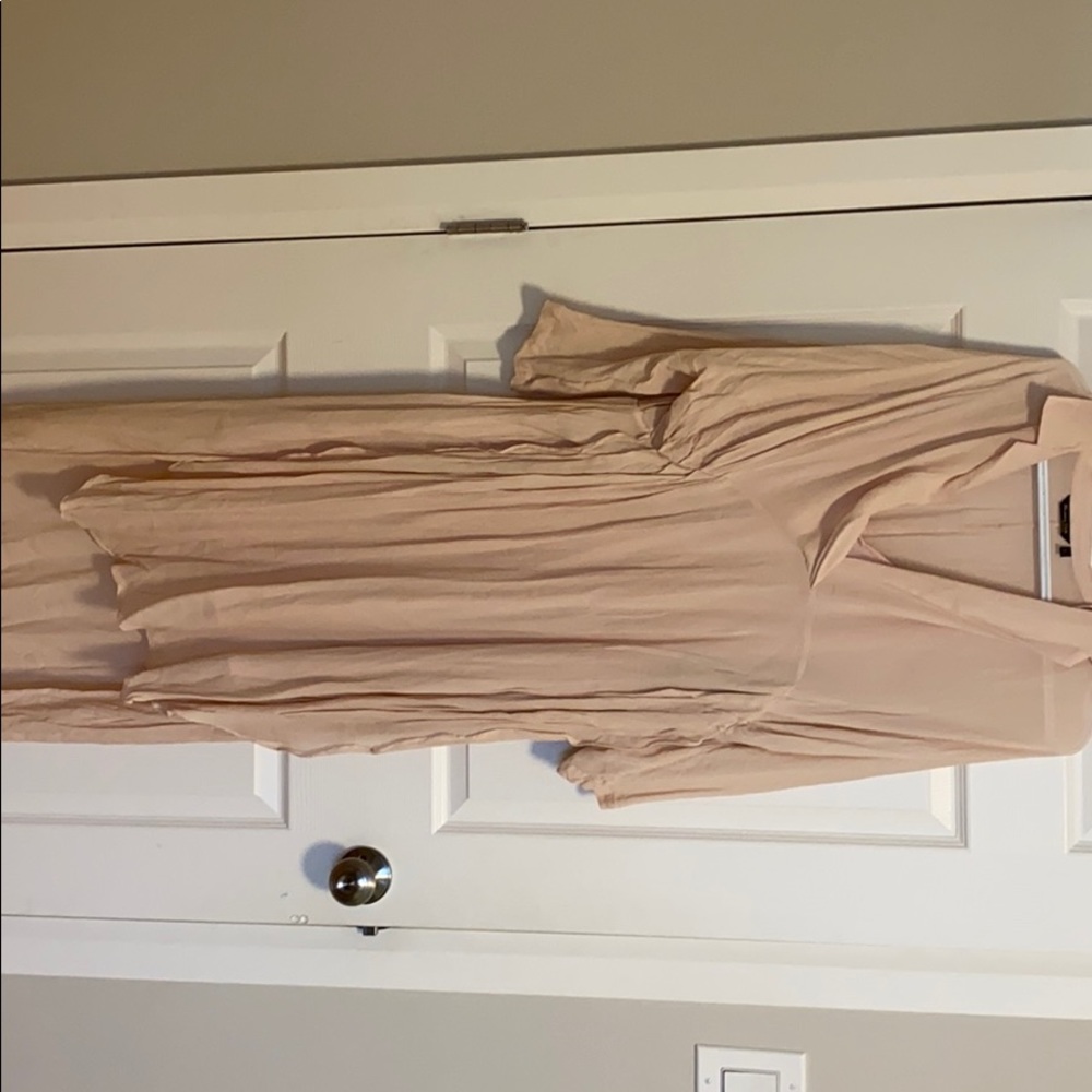 Massimo Dutti blush pink dress